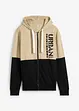 Sweat zippé à capuche 100% coton, bonprix