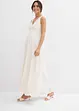 Robe de mariée de grossesse avec dentelle, satin et crêpe georgette, bonprix