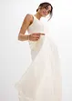 Robe de mariée de grossesse avec dentelle, satin et crêpe georgette, bonprix