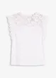 T-shirt à empiècement dentelle, bonprix