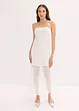 Robe col Bardot avec dentelle, bonprix