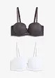 Lot de 2 soutiens-gorge balconnets avec dentelle, bonprix