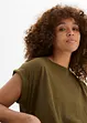 Lot de 2 T-shirts longs 100% coton, bonprix