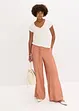 Pantalon palazzo aspect brillant, bonprix