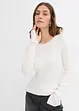 T-shirt en maille côtelée, bonprix