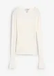 T-shirt en maille côtelée, bonprix