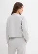 Sweat zippé en viscose mélangée un peu brillante, bonprix