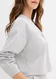 Sweat zippé en viscose mélangée un peu brillante, bonprix