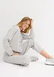 Pantalon barrel en viscose mélangée un peu brillante, bonprix