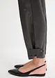 Pantalon barrel en satin fluide, bonprix
