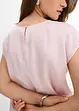 Blouse manches courtes en satin brillant, bonprix