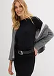 Sweat zippé à capuche en matière néoprène douce, bonprix