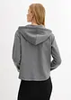 Sweat zippé à capuche en matière néoprène douce, bonprix