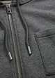 Sweat zippé à capuche en matière néoprène douce, bonprix