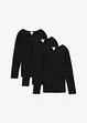 Lot de 3 T-shirts manches 100% coton, bonprix