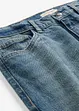 Jean droit et loose, taille haute, peu extensible, bonprix