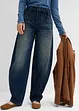 Jean Barrel taille mi-haute avec ceinture, bonprix