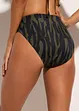 Bas de bikini taille haute, échancré, bonprix
