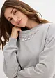 Sweat oversize avec détail strass, bonprix