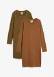 Robes en jersey coton extensible par lot de 2, bonprix