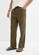 Pantalon taille extensible classique en coton léger, droit, bonprix