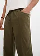 Pantalon taille extensible classique en coton léger, droit, bonprix