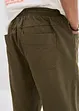 Pantalon taille extensible classique en coton léger, droit, bonprix