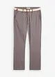 Pantalon chino droit avec taille élastique et ceinture, regular, bonprix