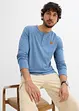 Lot de 2 T-shirts manches longues col tunisien 100% coton, bonprix