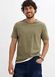 Lot de 2 T-shirts 100% coton, bonprix