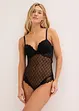 Body avec empiècement tulle, bonprix