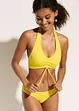 Bikini dos nu (ens. 2 pces) avec fronces, bonprix