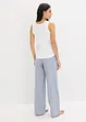 Pyjama avec top côtelé et pantalon tissé, bonprix