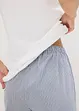 Pyjama avec top côtelé et pantalon tissé, bonprix