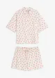 Pyjashort oversize en coton flammé, bonprix