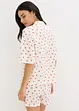 Pyjashort oversize en coton flammé, bonprix