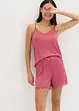 Pyjashort en jersey pointelle doux, bonprix