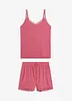 Pyjashort en jersey pointelle doux, bonprix