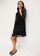 Robe en jersey mesh à col lavallière, bonprix