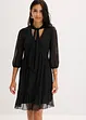 Robe en jersey mesh à col lavallière, bonprix