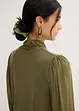 Blouse en mesh à col lavallière, bonprix