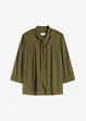 Blouse en mesh à col lavallière, bonprix