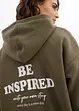 Sweat à capuche en coton mélangé, bonprix