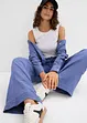 Pantalon taille élastiquée en légère gaze de coton, bonprix