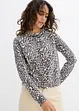 Gilet en fine maille à motif léopard, bonprix