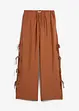 Pantalon taille élastiquée avec nouettes, bonprix