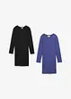 Lot de 2 robes en jersey coton extensible, bonprix