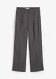 Pantalon à pinces, coupe légèrement barrel, bonprix