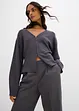 Pantalon à pinces, coupe légèrement barrel, bonprix