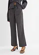 Pantalon à pinces, coupe légèrement barrel, bonprix